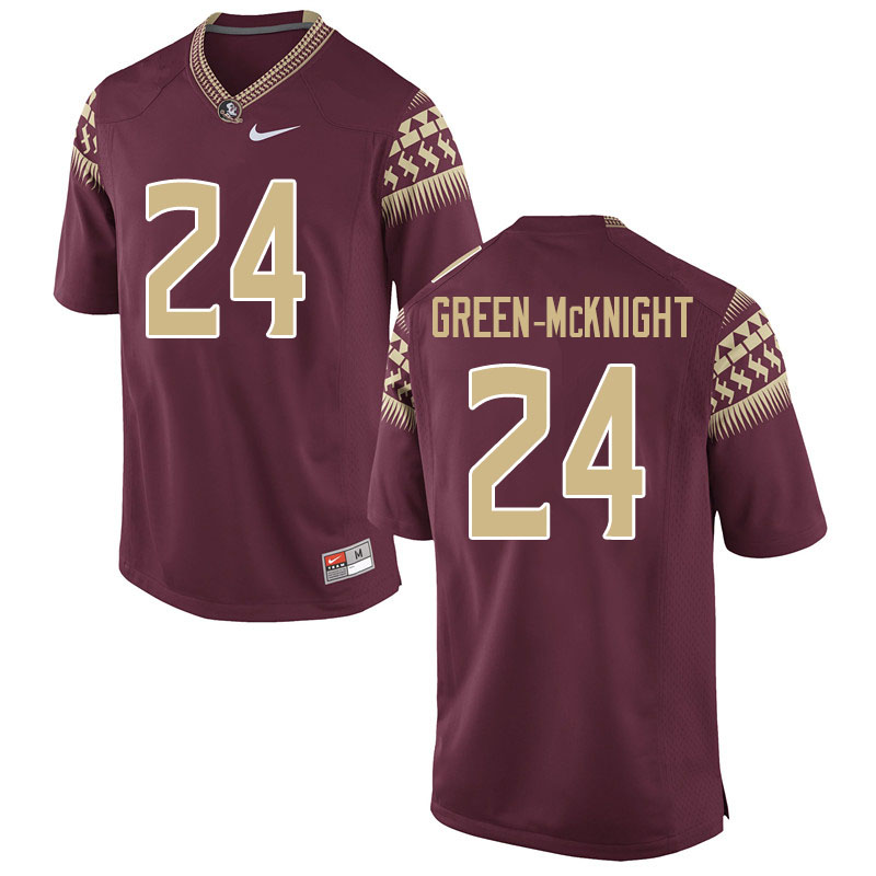 Men #24 Jadarius Green-McKnight Florida State Seminoles College Football Jerseys Sale-Garnet - Click Image to Close
